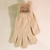 L White Alpaca Gloves