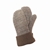Winona Knits & Mitts Fleece Lined Mittens - Gray & Brown