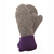 Winona Knits & Mitts Fleece Lined Mittens - Gray & Purple