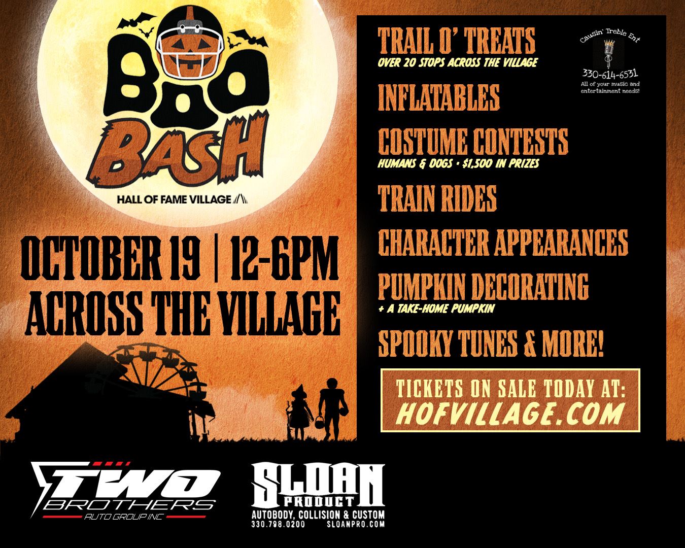 Join Us for a Spooktacular Celebration at Hall of Fame Village’s Boo Bash