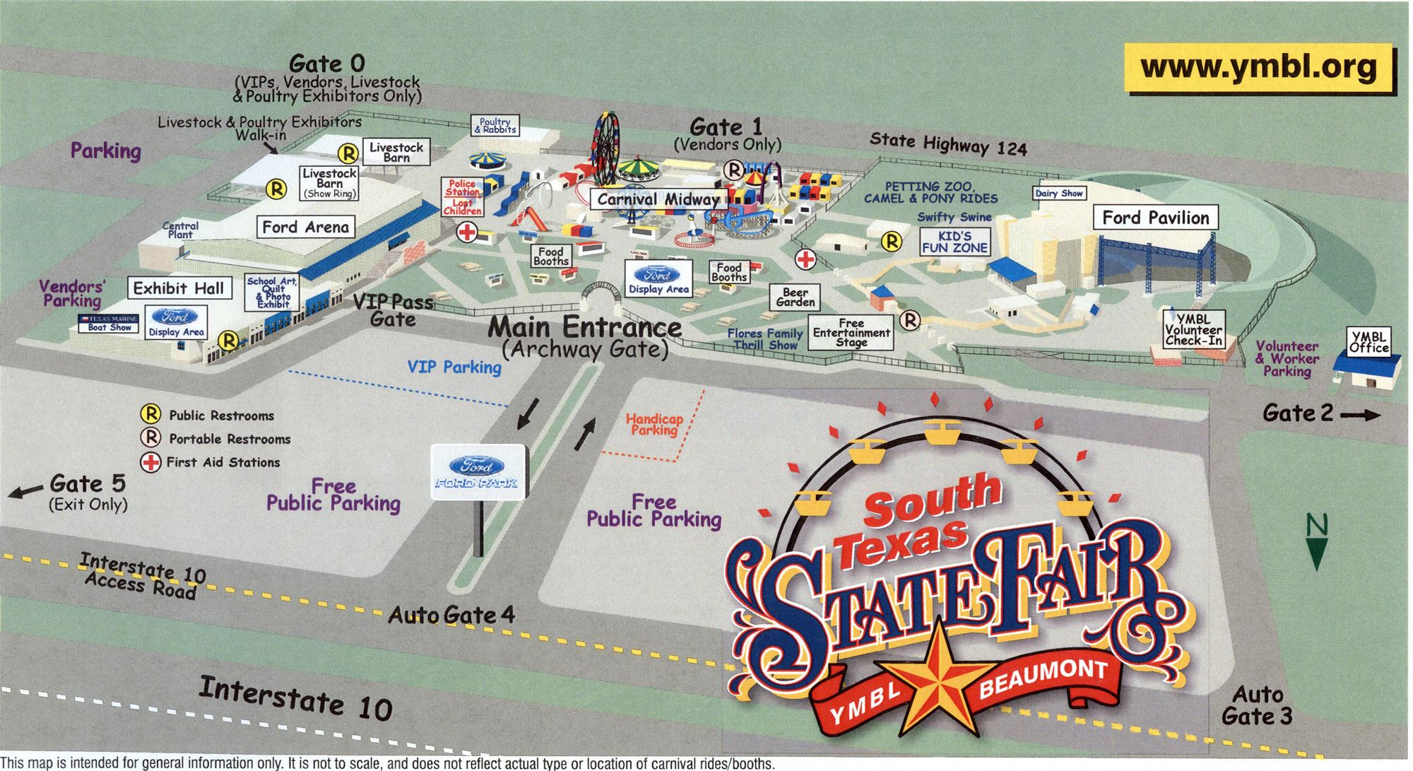 Texas State Fair Map Fairgrounds Map