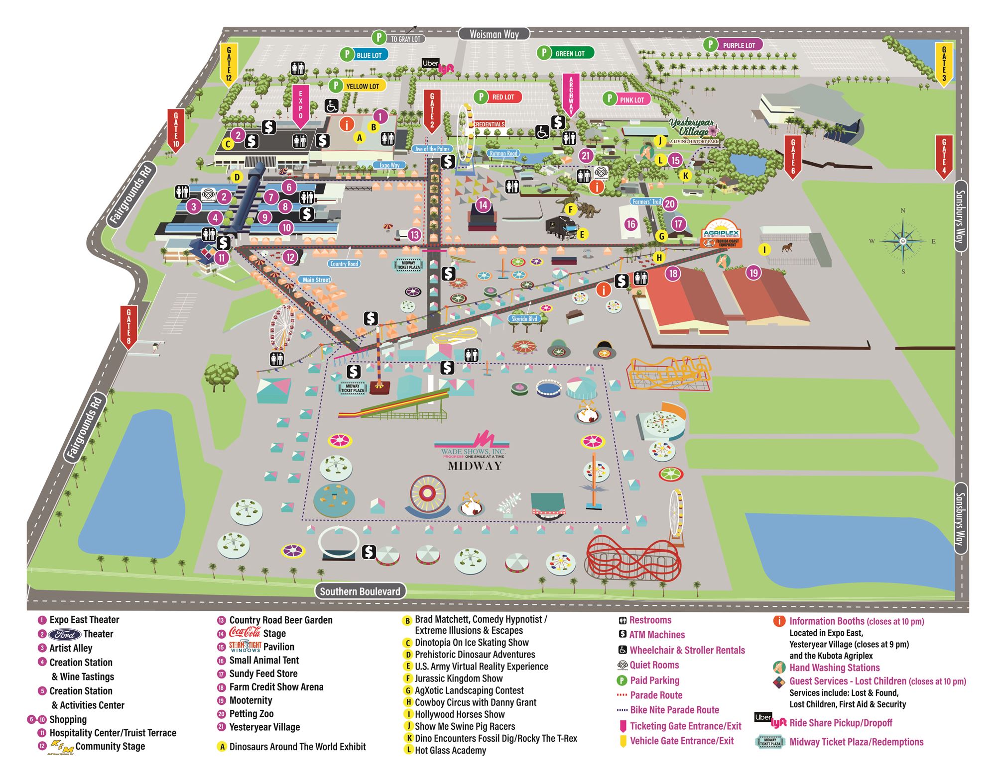 2023 South Florida Fair Map