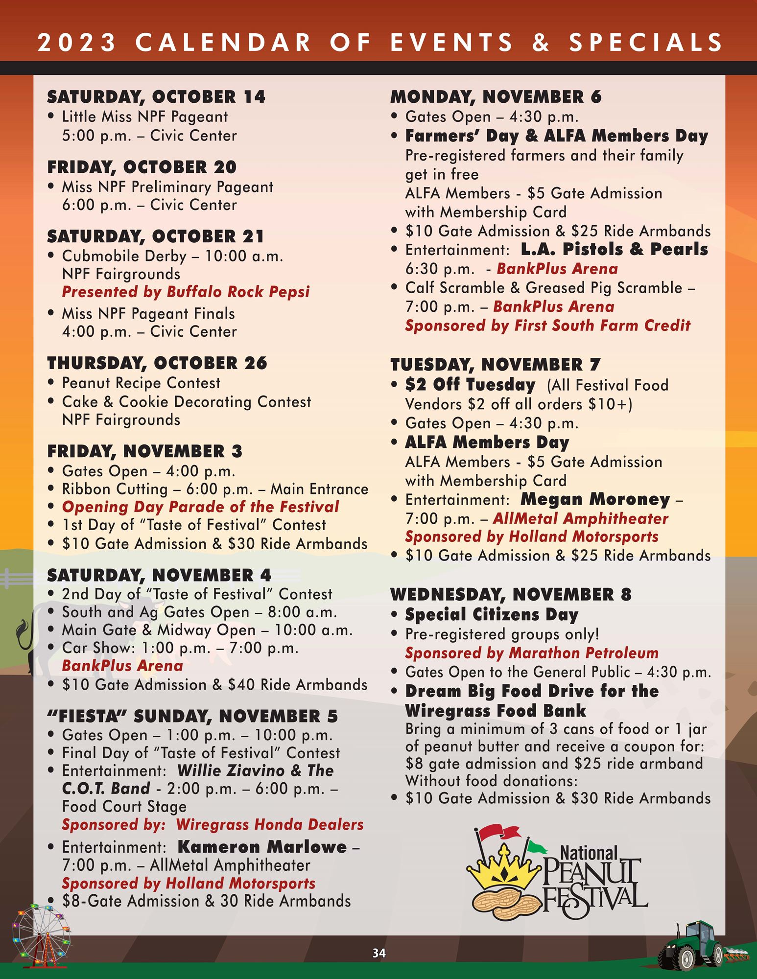 Schedules & Events
