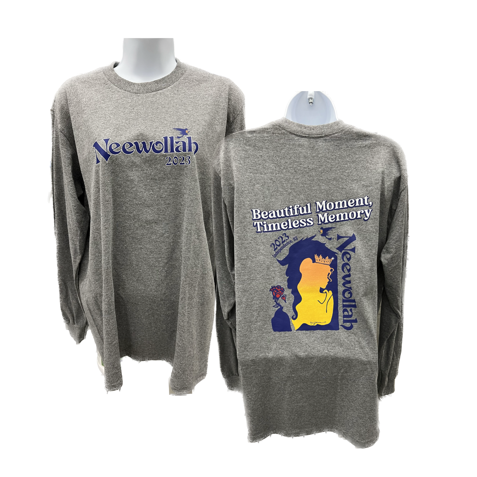2023 Long Sleeve Logo Shirt Gray