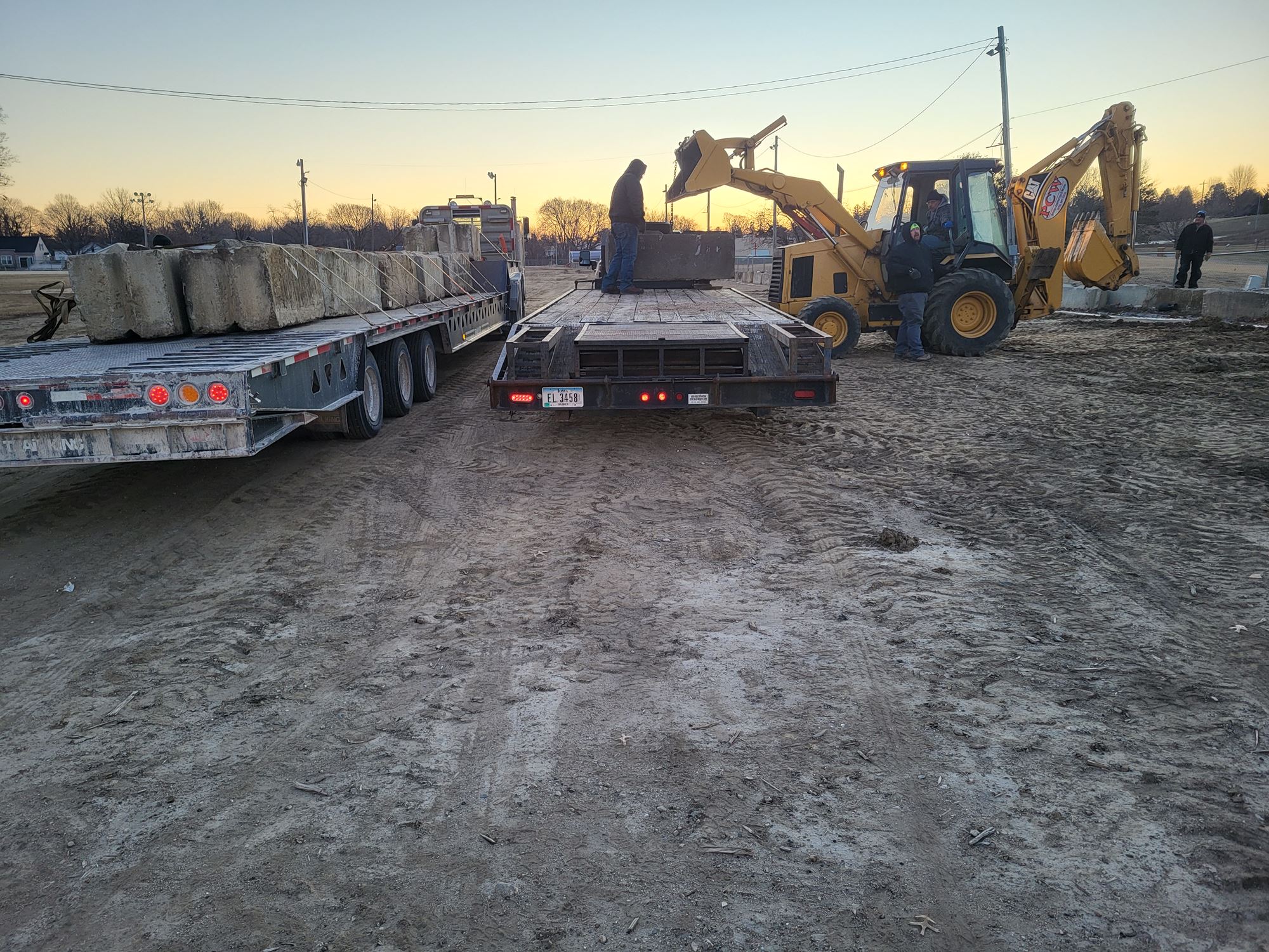 Loading Onto the Trailers