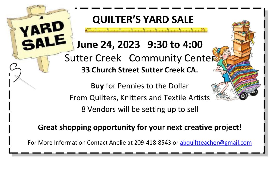 Quilter’s Yard Sale