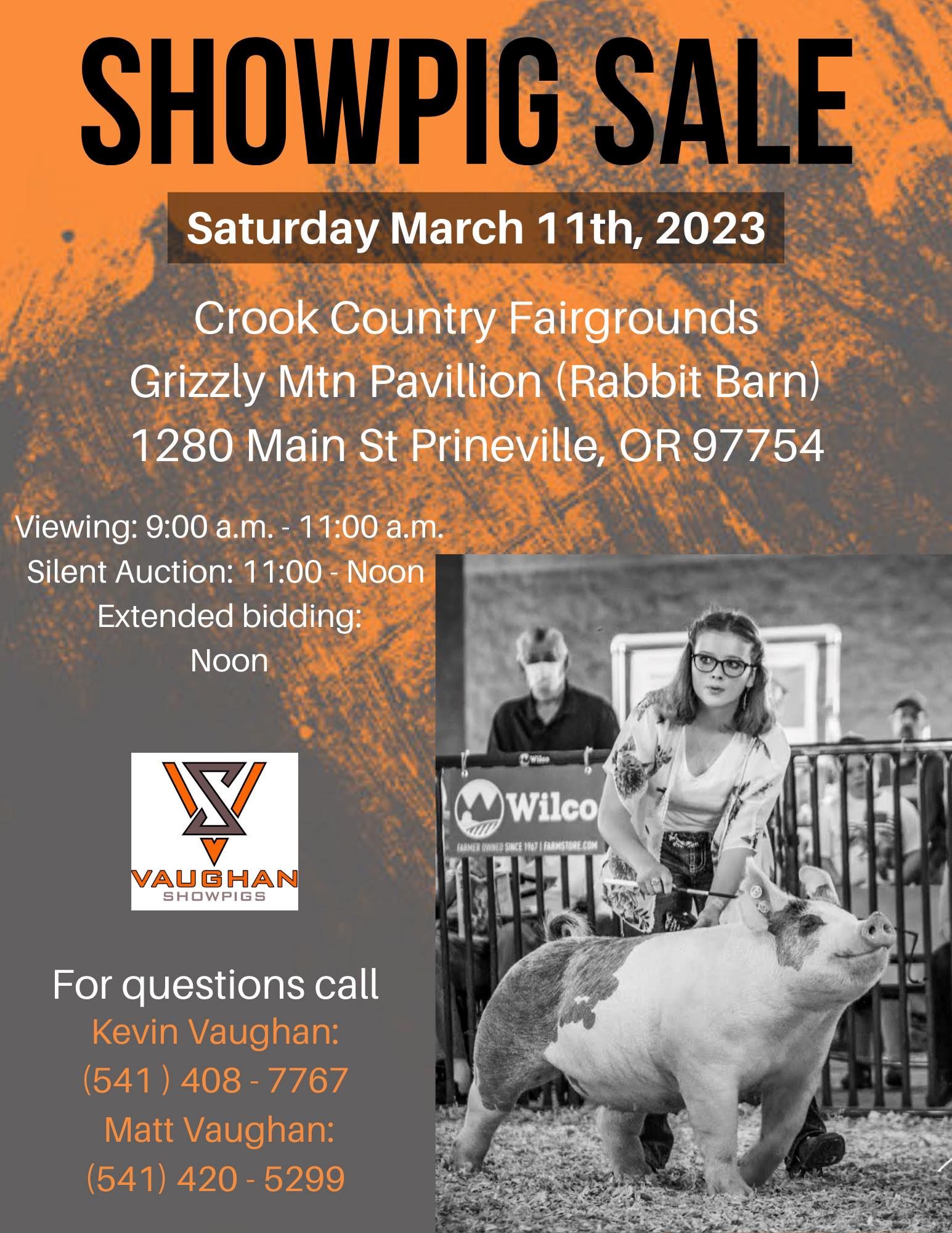 Vaughan Showpig Sale