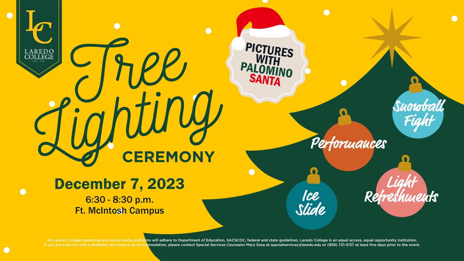 Laredo College Tree Lighting