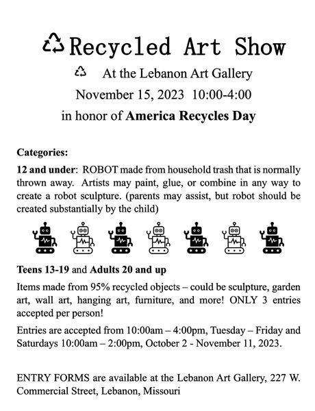 Recycled Art Show