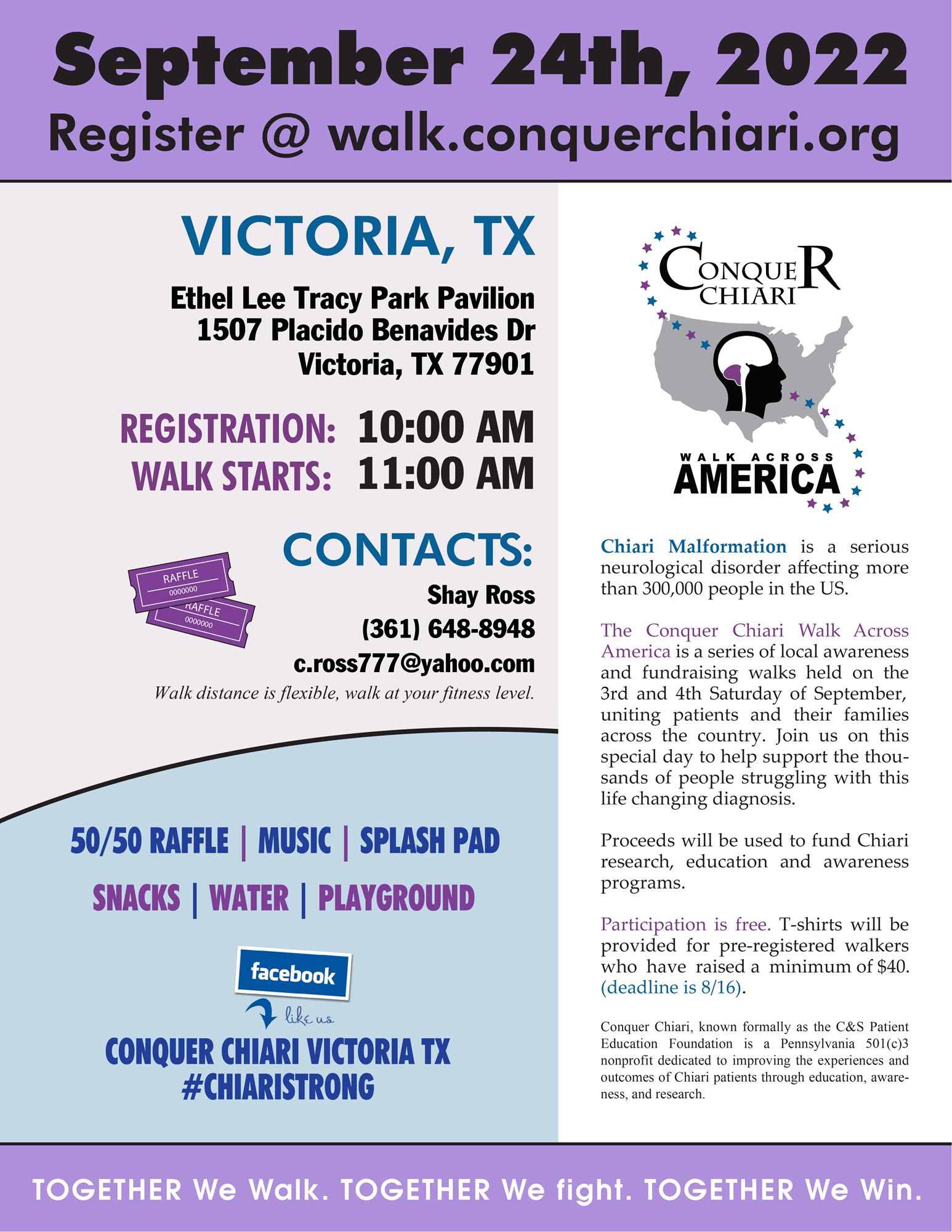 The Conquer Chiari Walk Across America