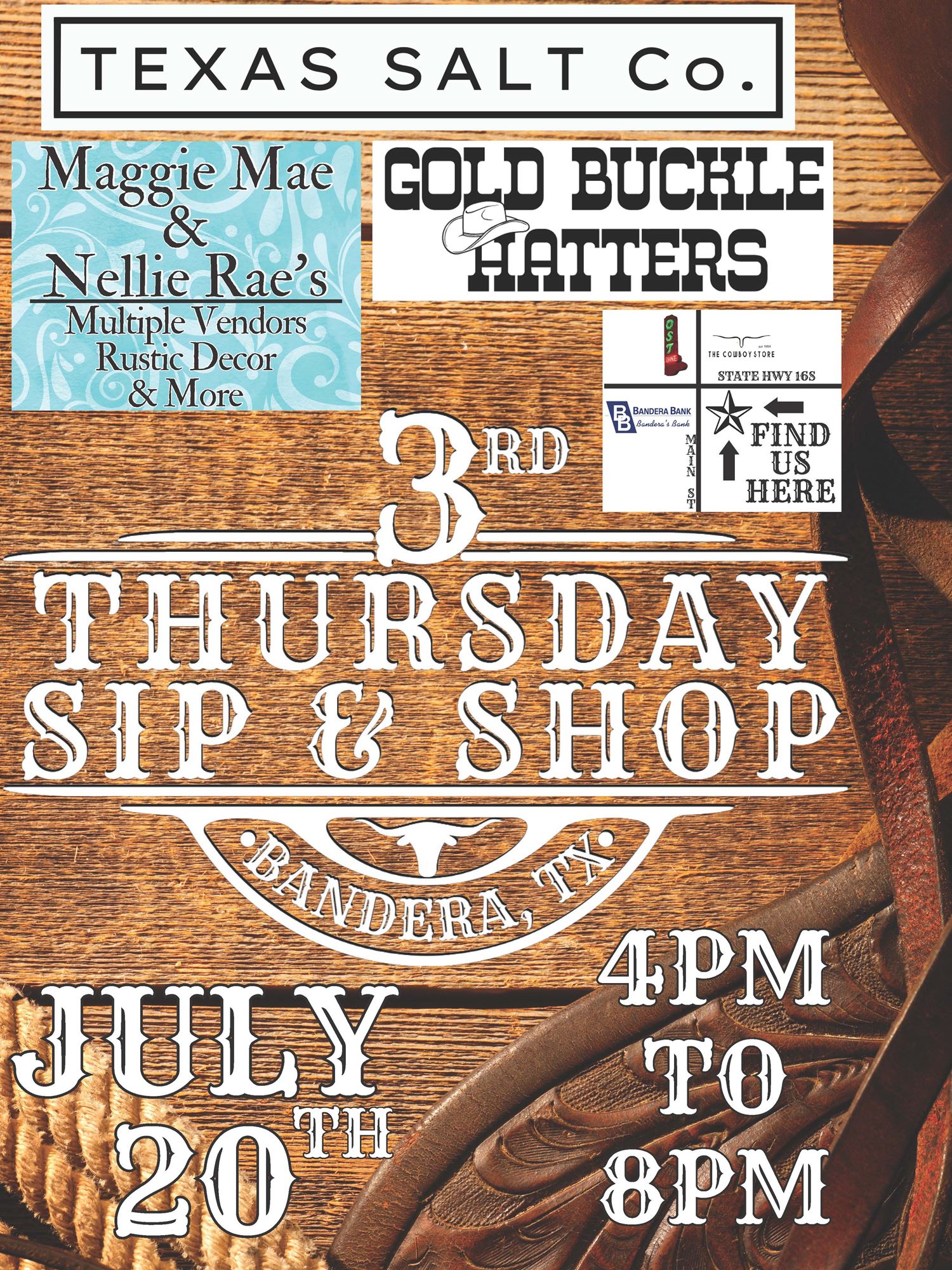 SIP & SHOP at the TEXAS SALT CO.