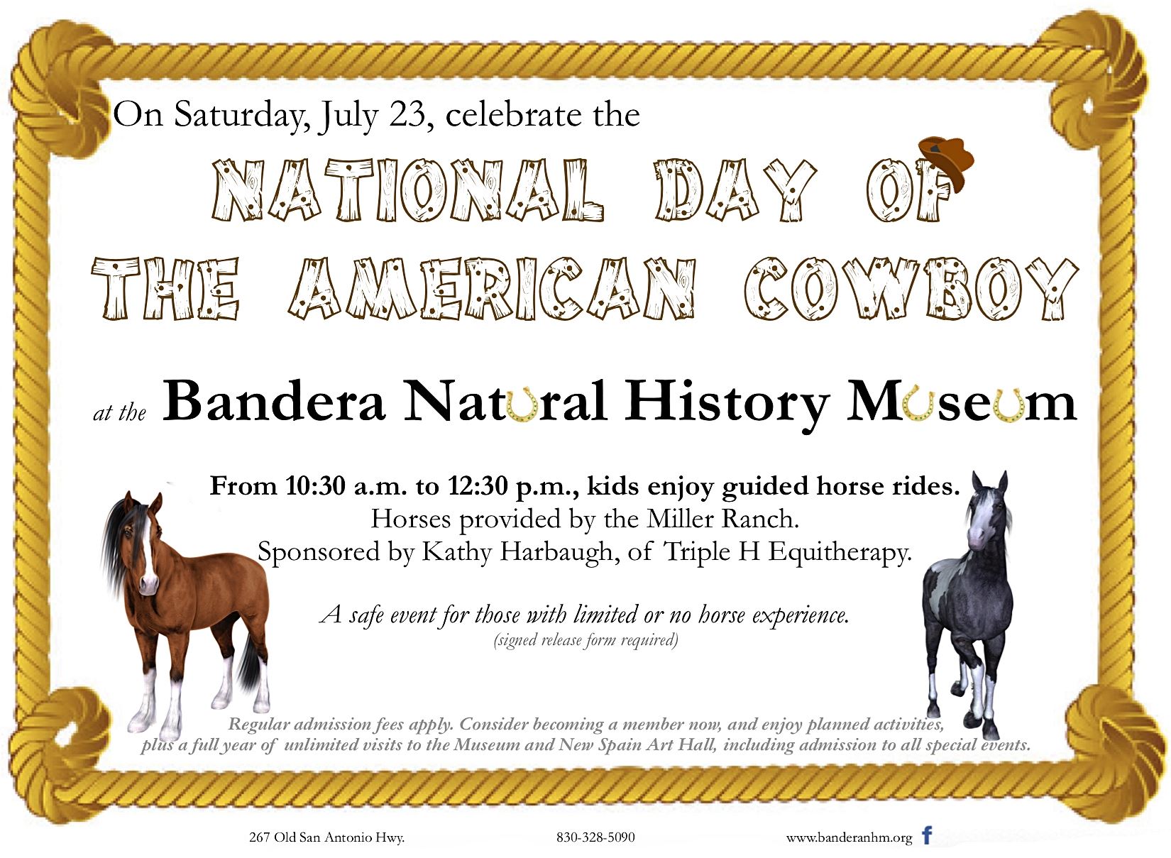 National Day of the American Cowboy at the Bandera Natural History Museum