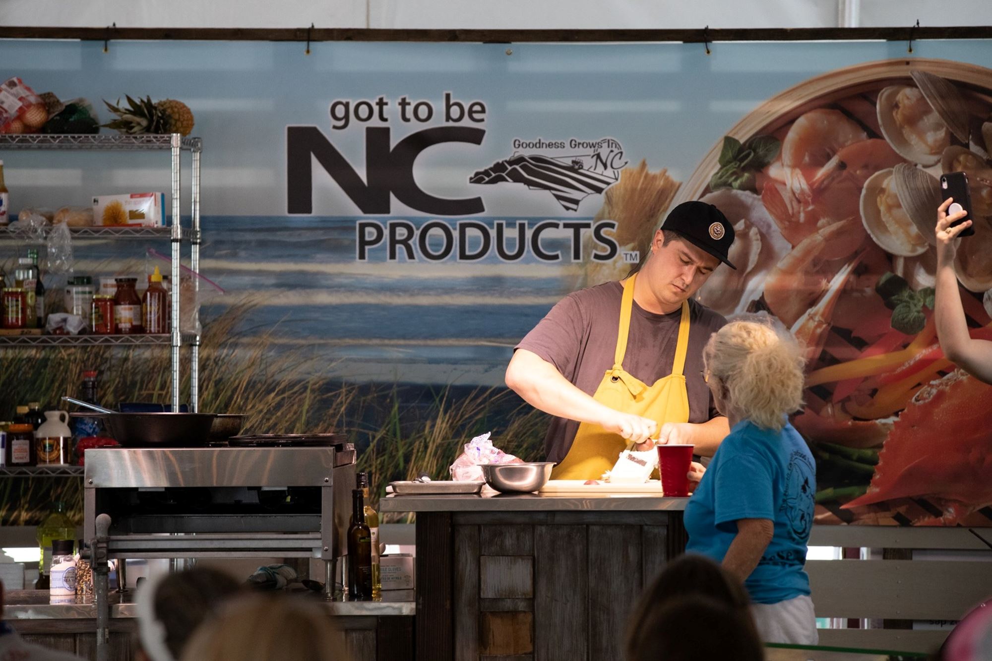 Got to be NC Seafood Cooking Stage