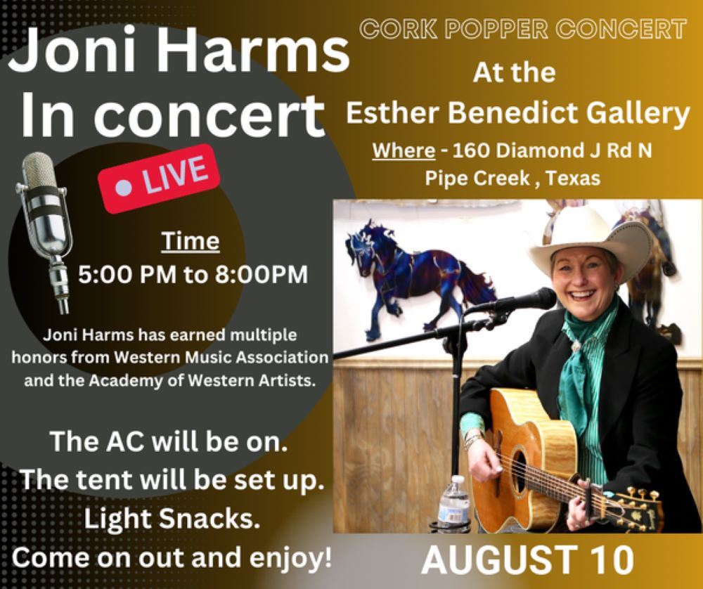 JONI HARMS IN CONCERT AT ESTHER BENEDICT GALLERY