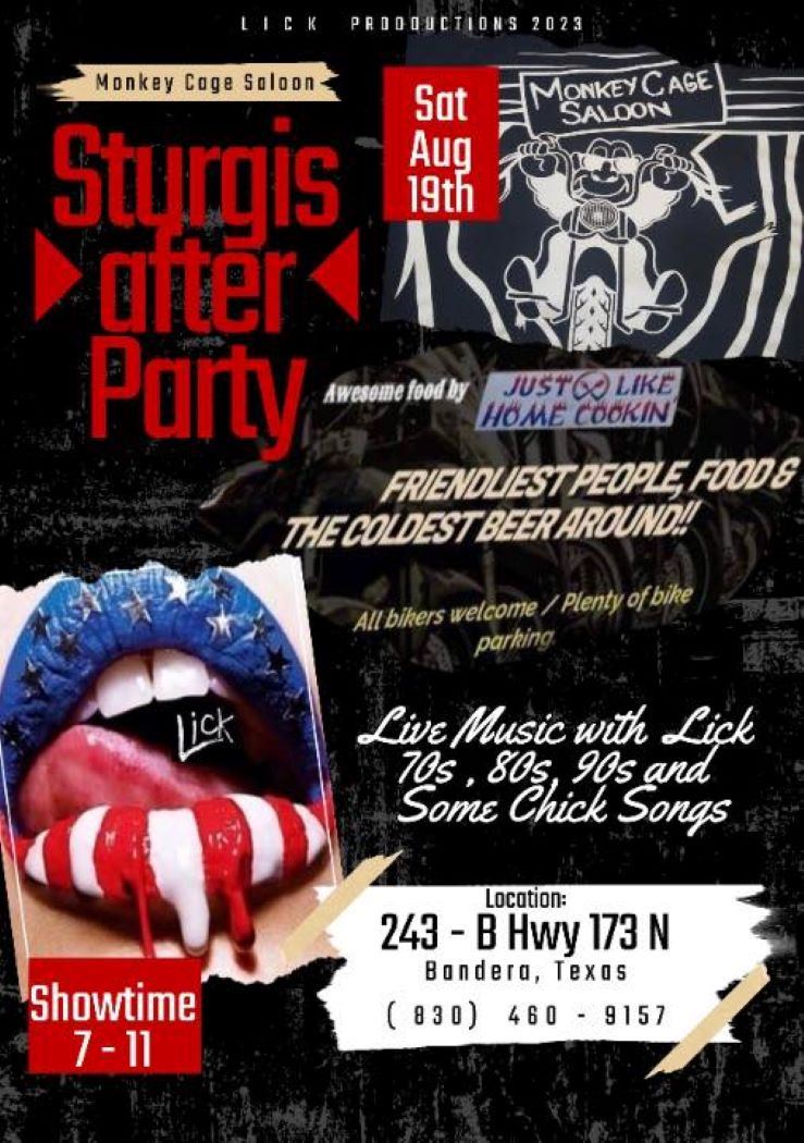 STURGIS AFTER PARTY AT MONKEY CAGE SALOON