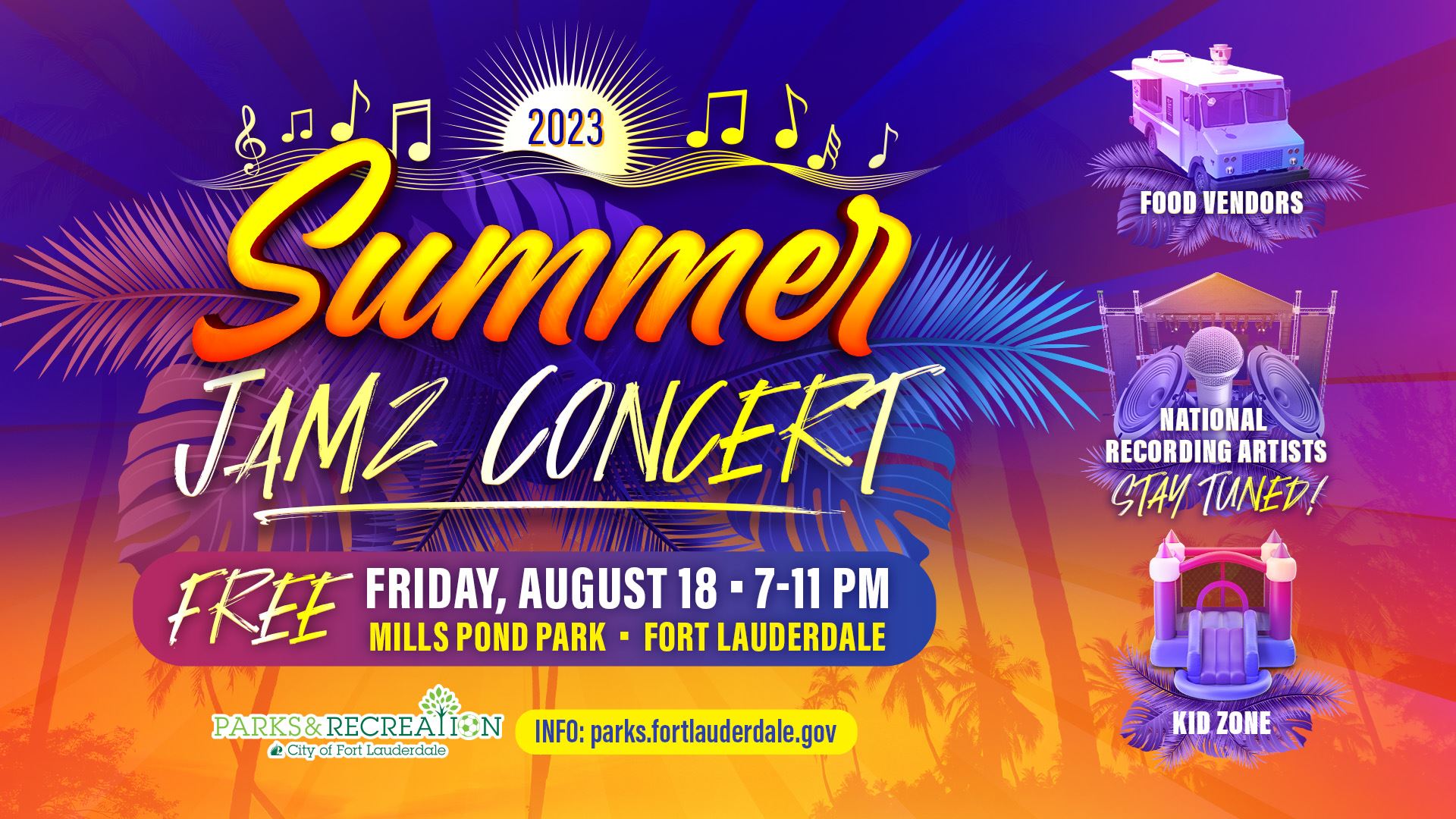 Summer Jamz Concert at Mills Pond Park