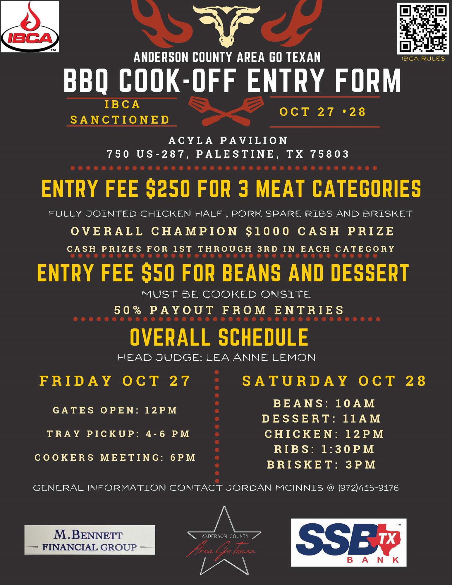 ANDERSON COUNTY AREA GO TEXAN BBQ COOKOFF