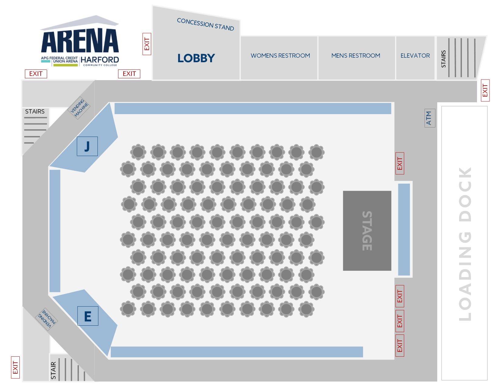 Seating Configurations APG Federal Credit Union Arena