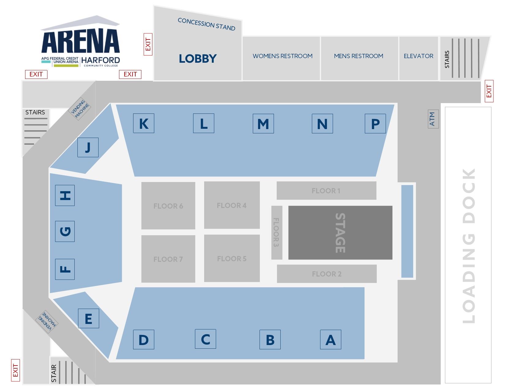 Seating Configurations APG Federal Credit Union Arena