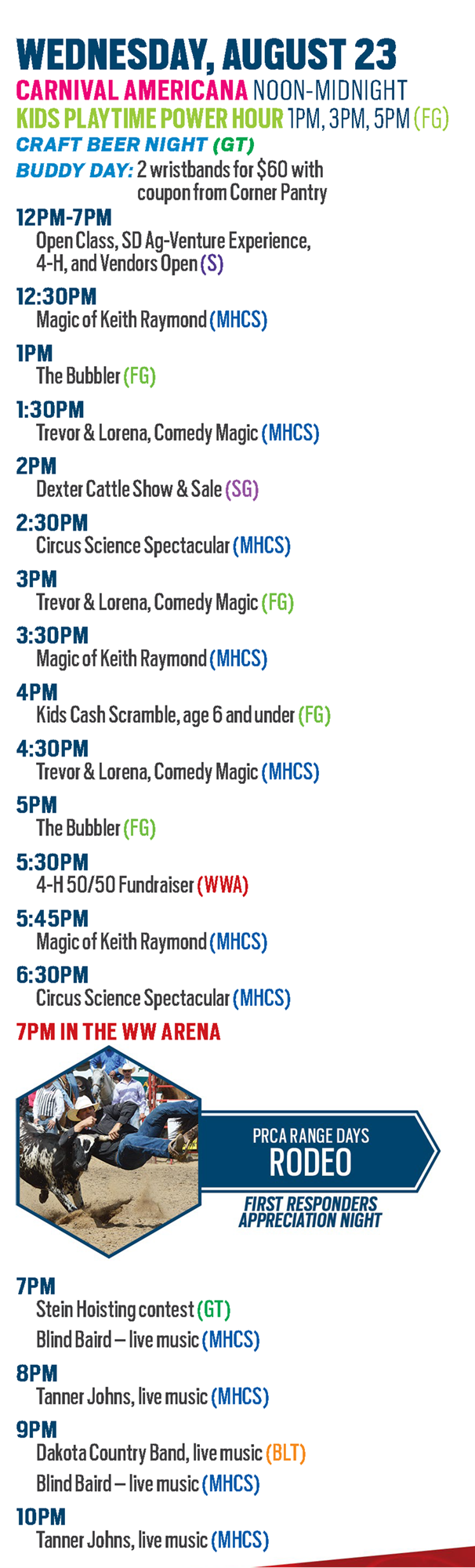 central states fair 2023 schedule