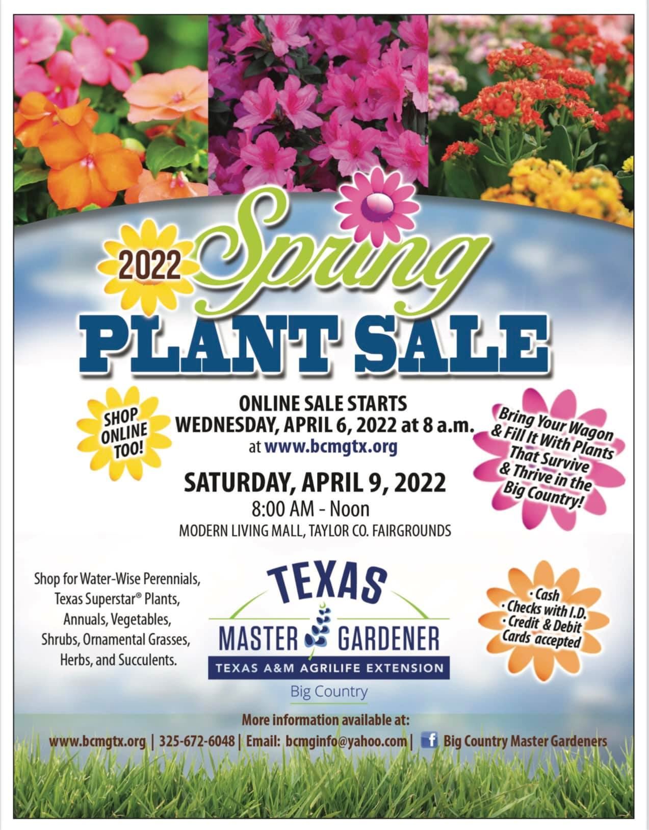 Big Country Master Gardener's Plant Sale