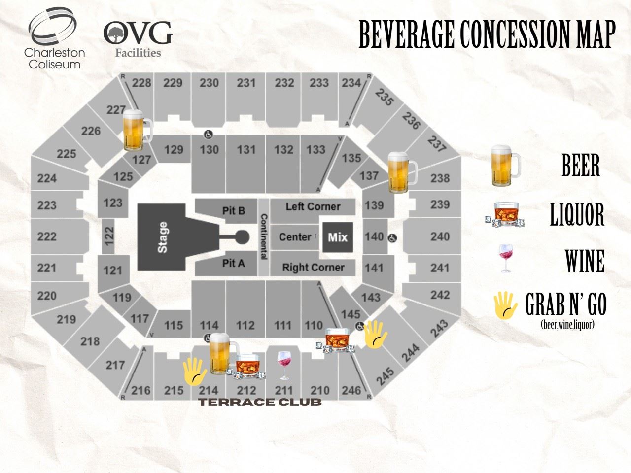 Coliseum Concession Maps