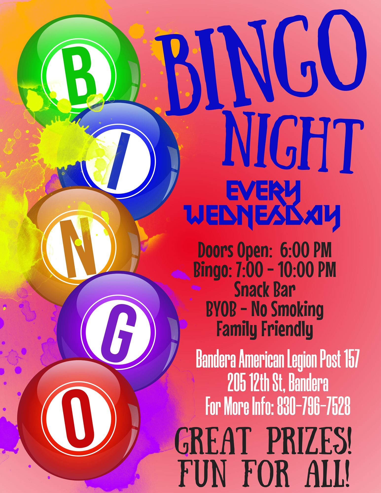 Bandera American Legion Bingo