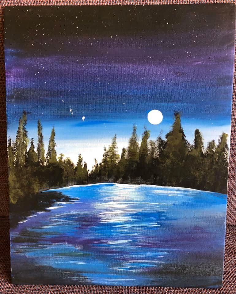 Giant Moon Paint Class