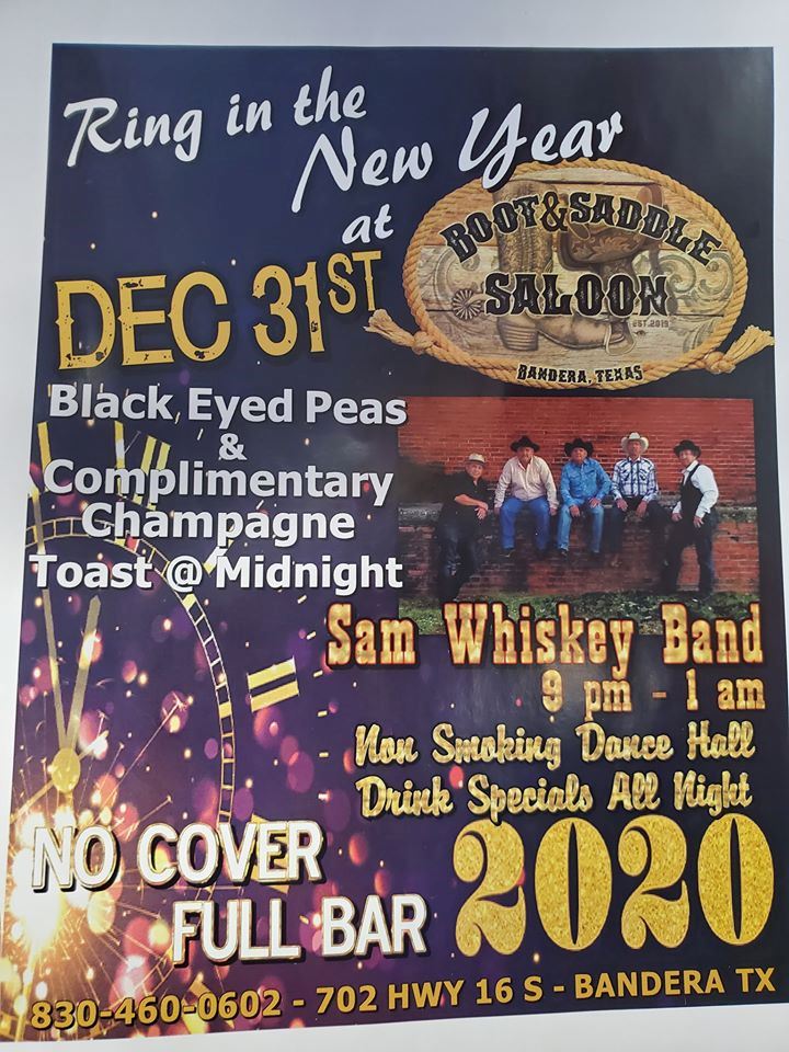 Ring in the New Year at Boot & Saddle Saloon