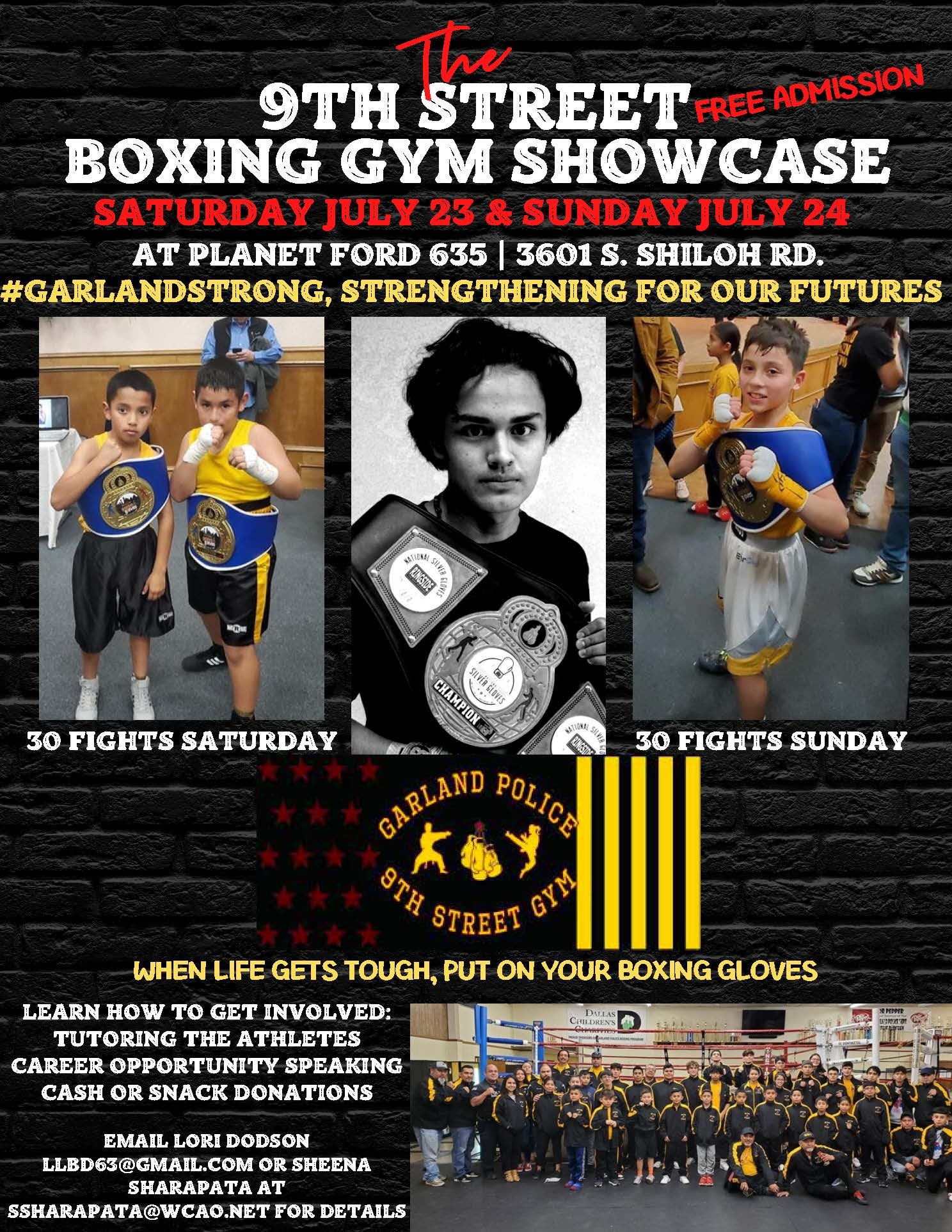 9th Street Garland Boxing Gym Showcase