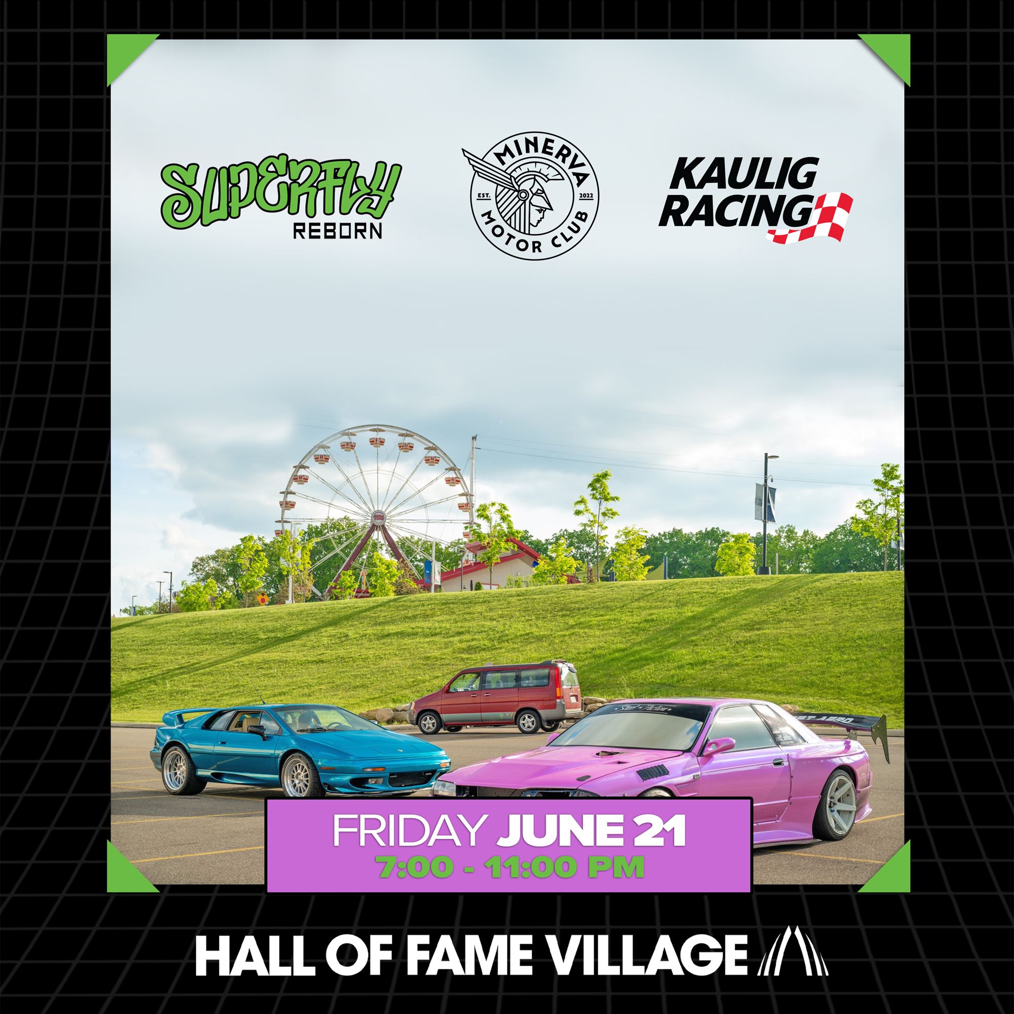 Cruisin’ & Groovin’ Car Show Weekend at Hall of Fame Village