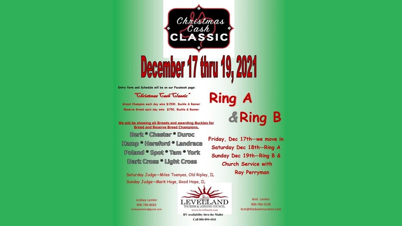 Christmas Cash Classic Show Pig Jackpot