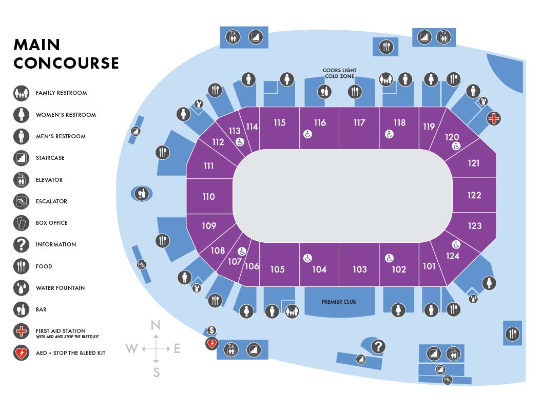 Denny Sanford Premier Center Interactive Seating Chart Matttroy