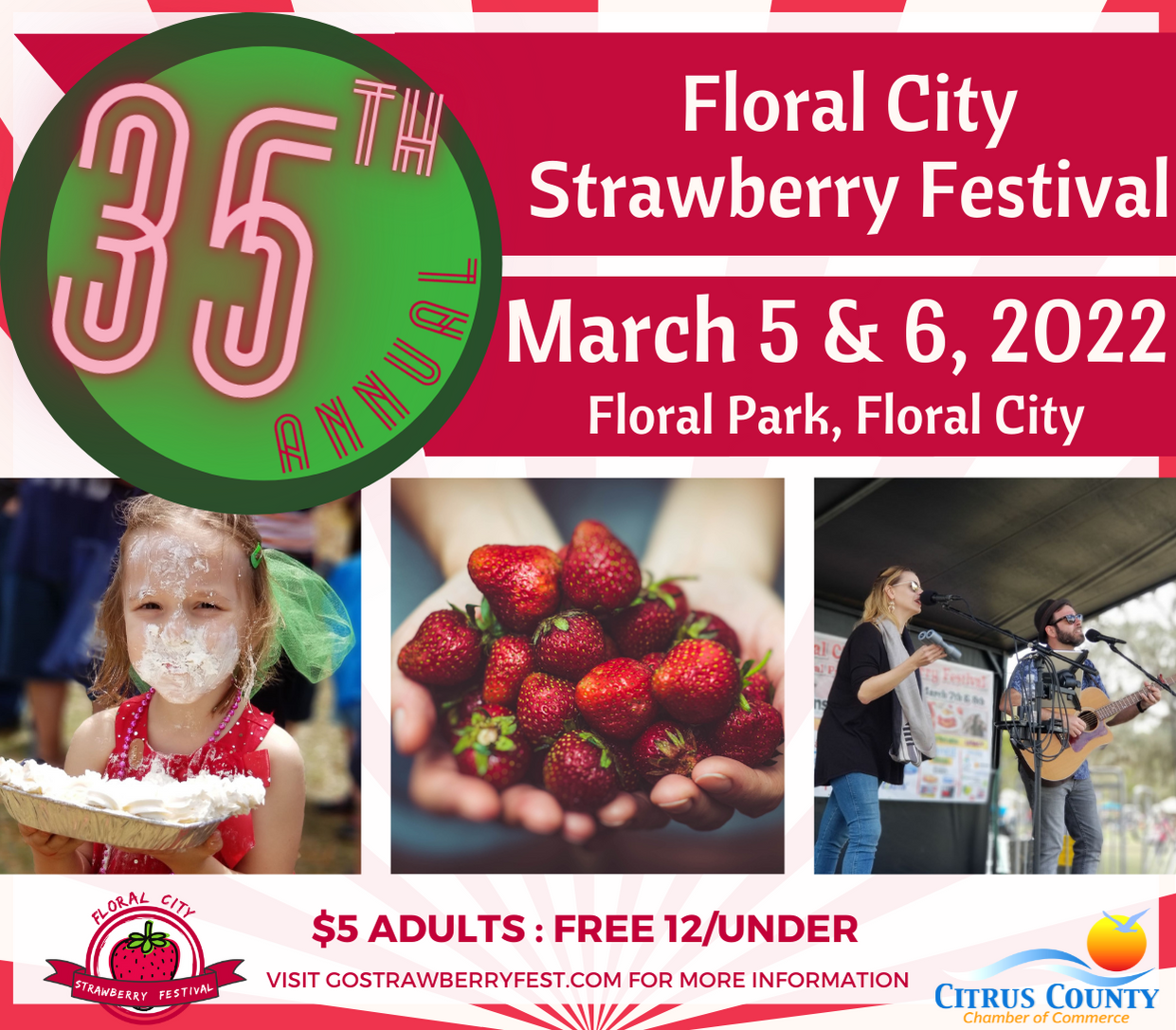 Citrus County Chamber’s 35th Annual Floral City Strawberry Festival