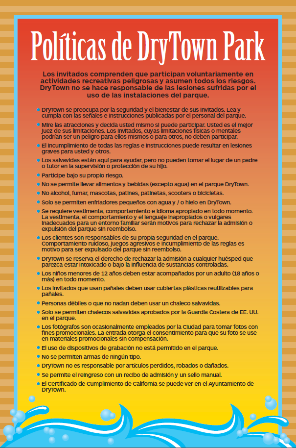 Park & Attraction Policies