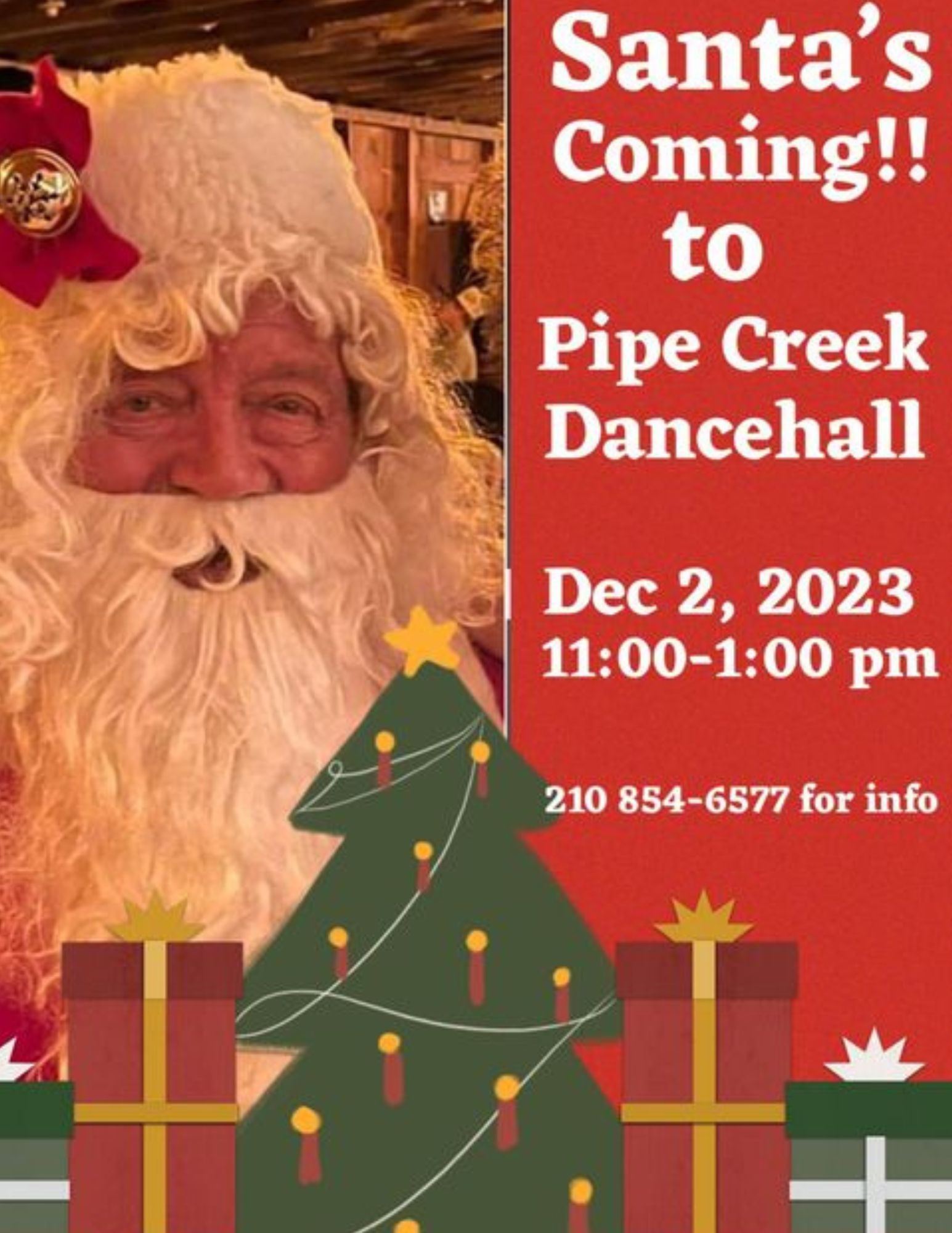 Santa is Coming to Pipe Creek Dancehall