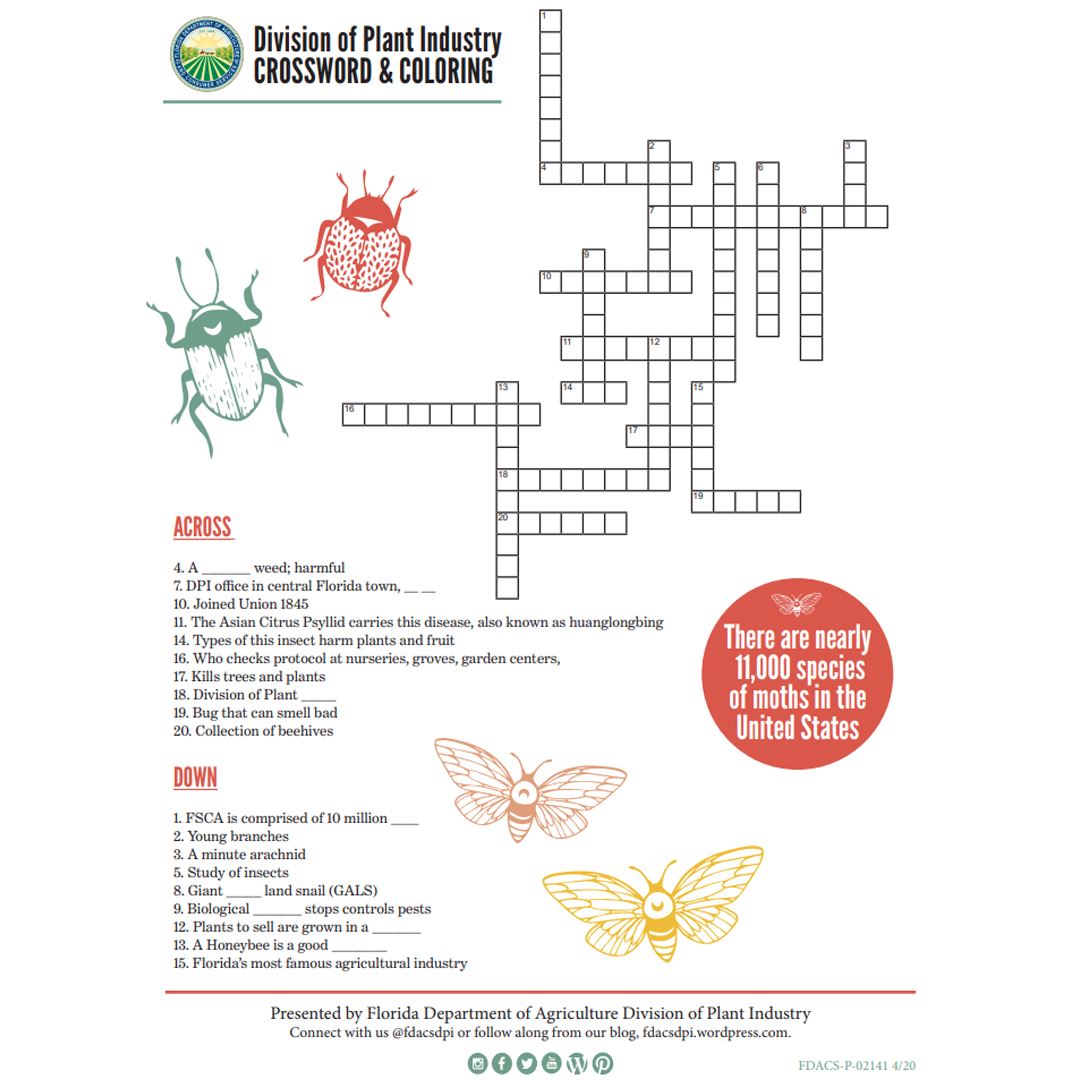 Division of Plant Industry Crossword