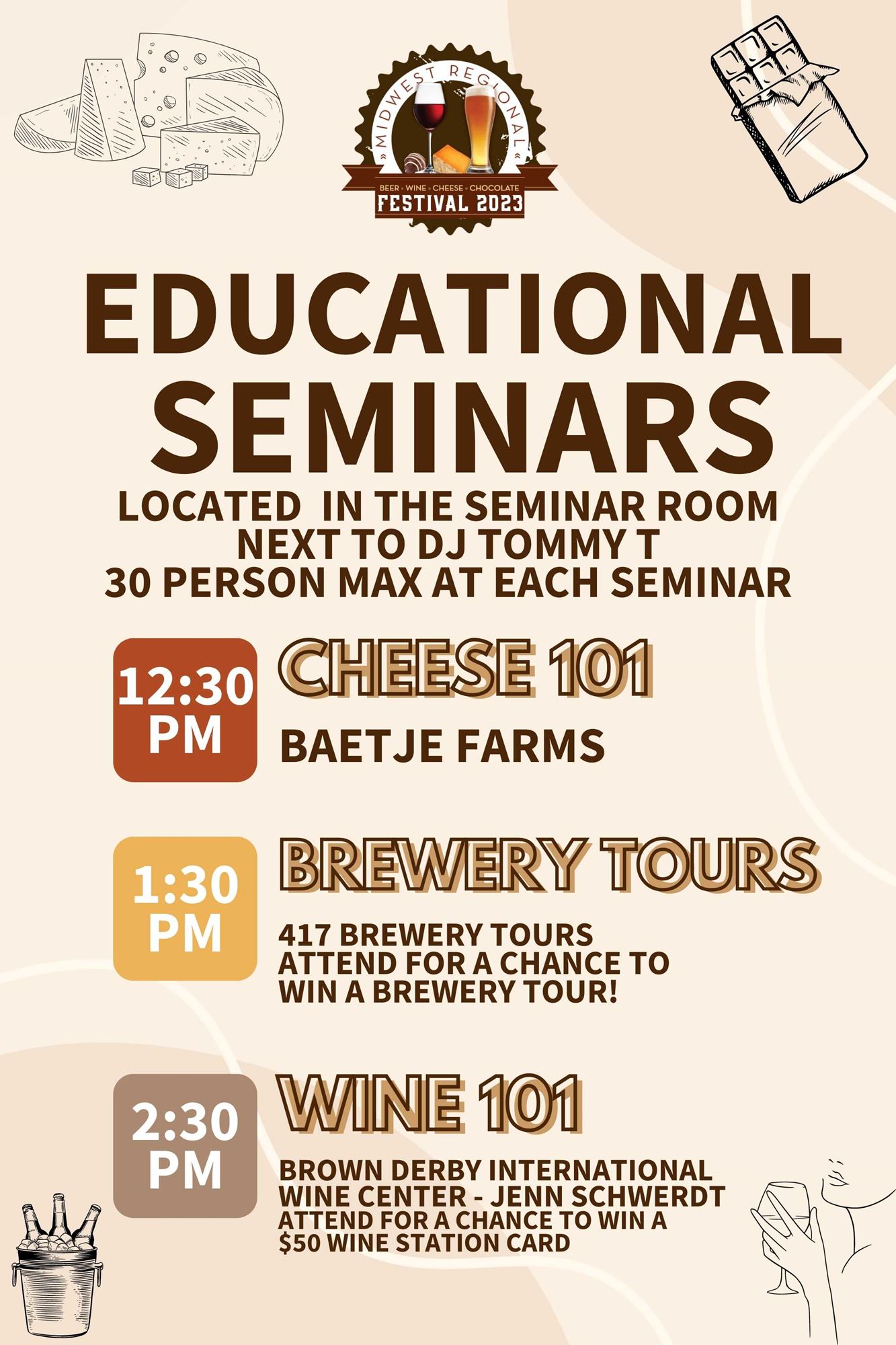 Beer Wine Cheese and Chocolate Festival