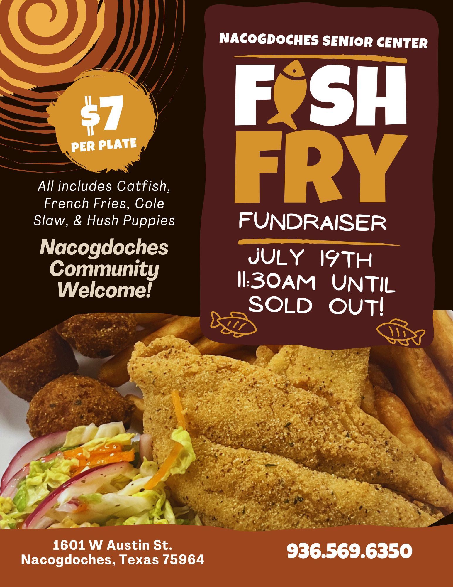 Nacogdoches Senior Center Fish Fry Fundraiser
