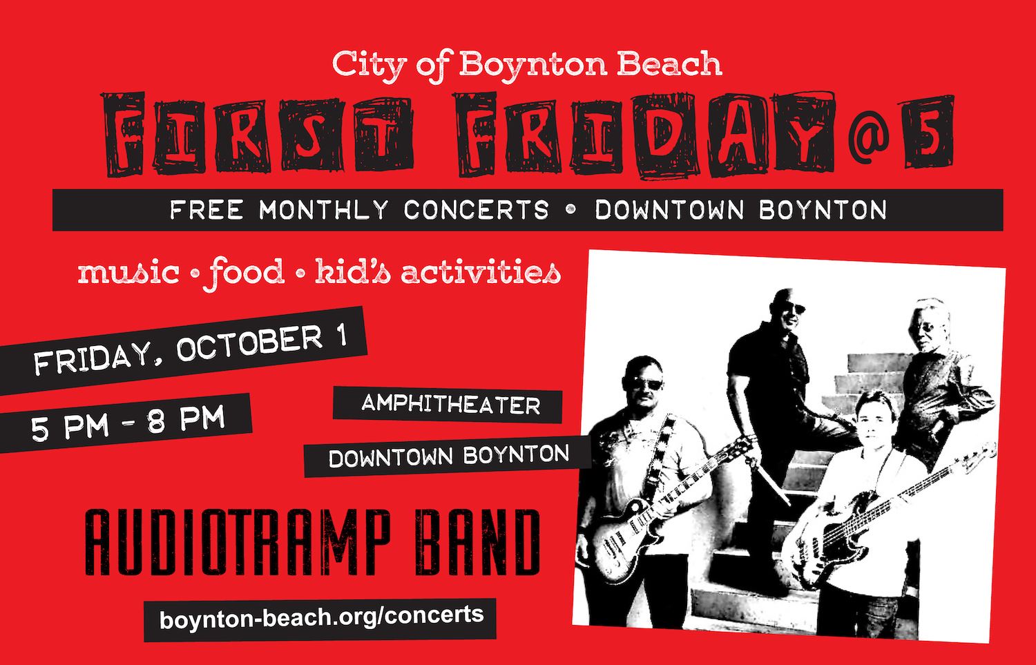 City of Boynton Beach First Fridays 5 at Centennial Park Amphitheater