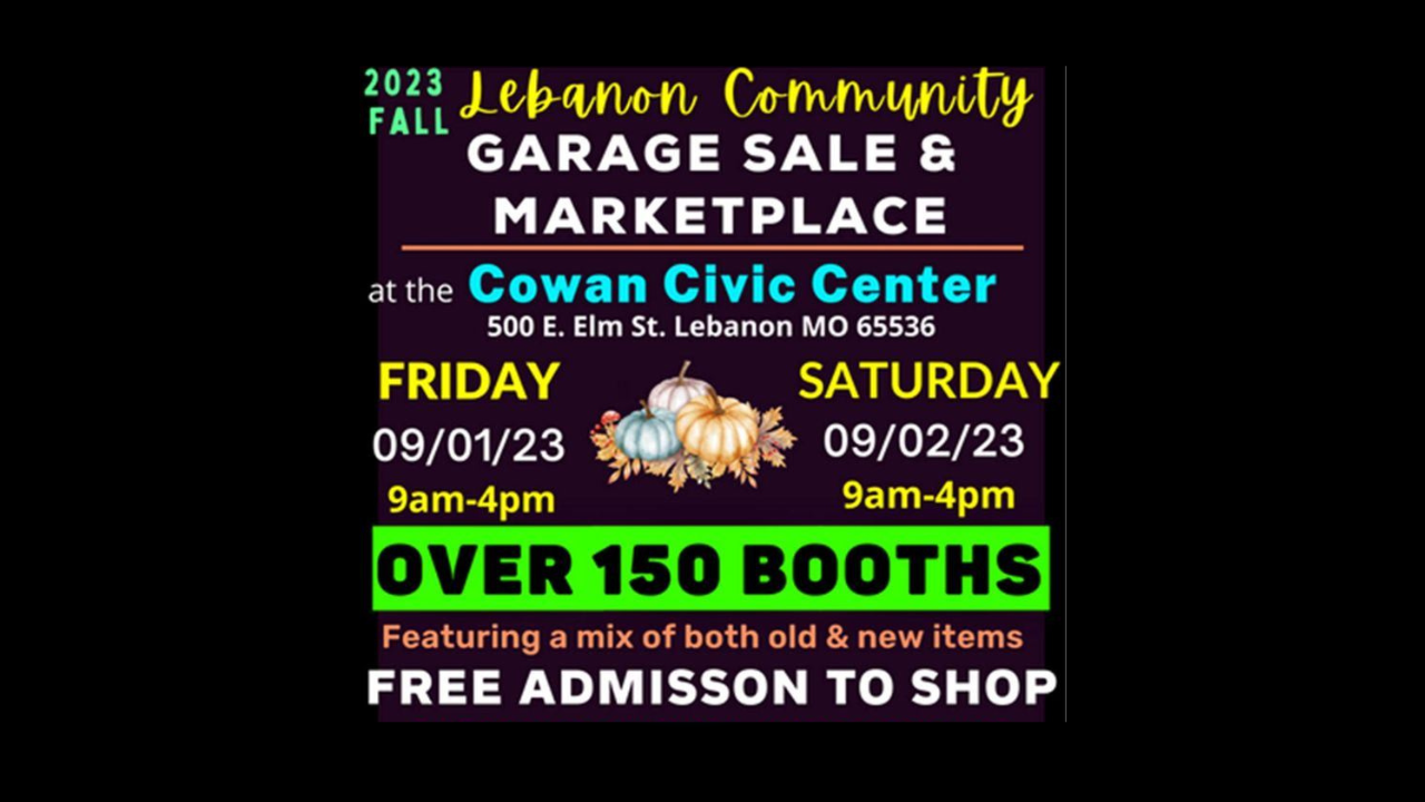 Fall Garage Sale & Maketplace