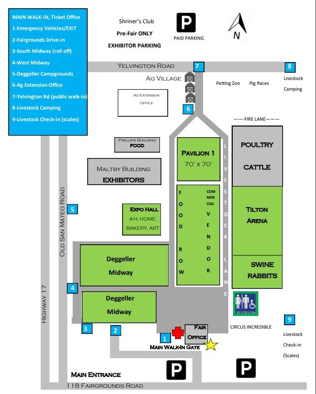 Fairgrounds GATE Map