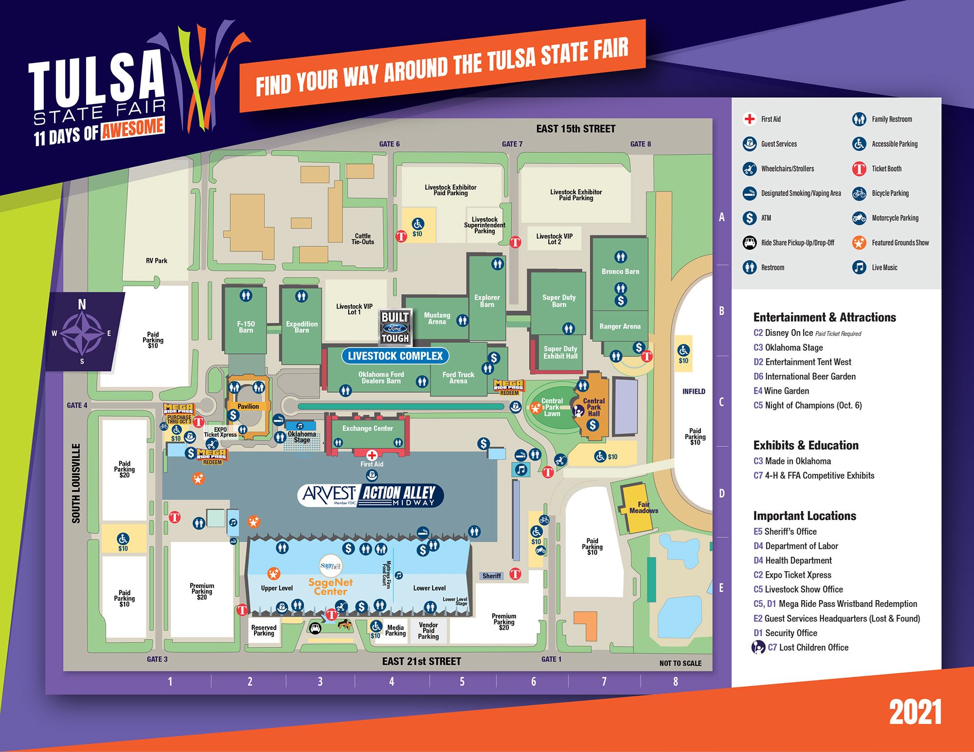 Tulsa State Fairgrounds Map Facility Maps