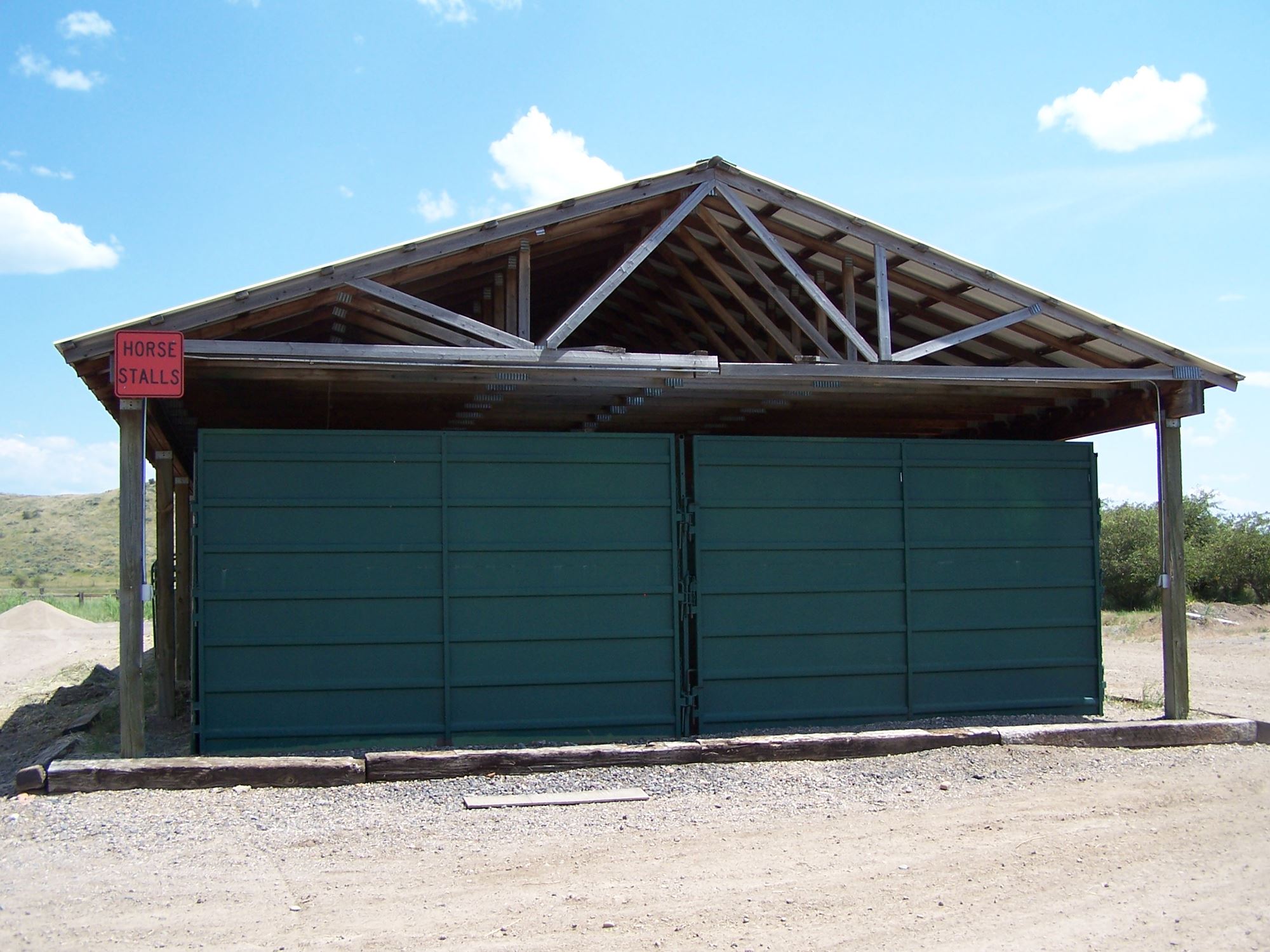 Covered Horse Stalls