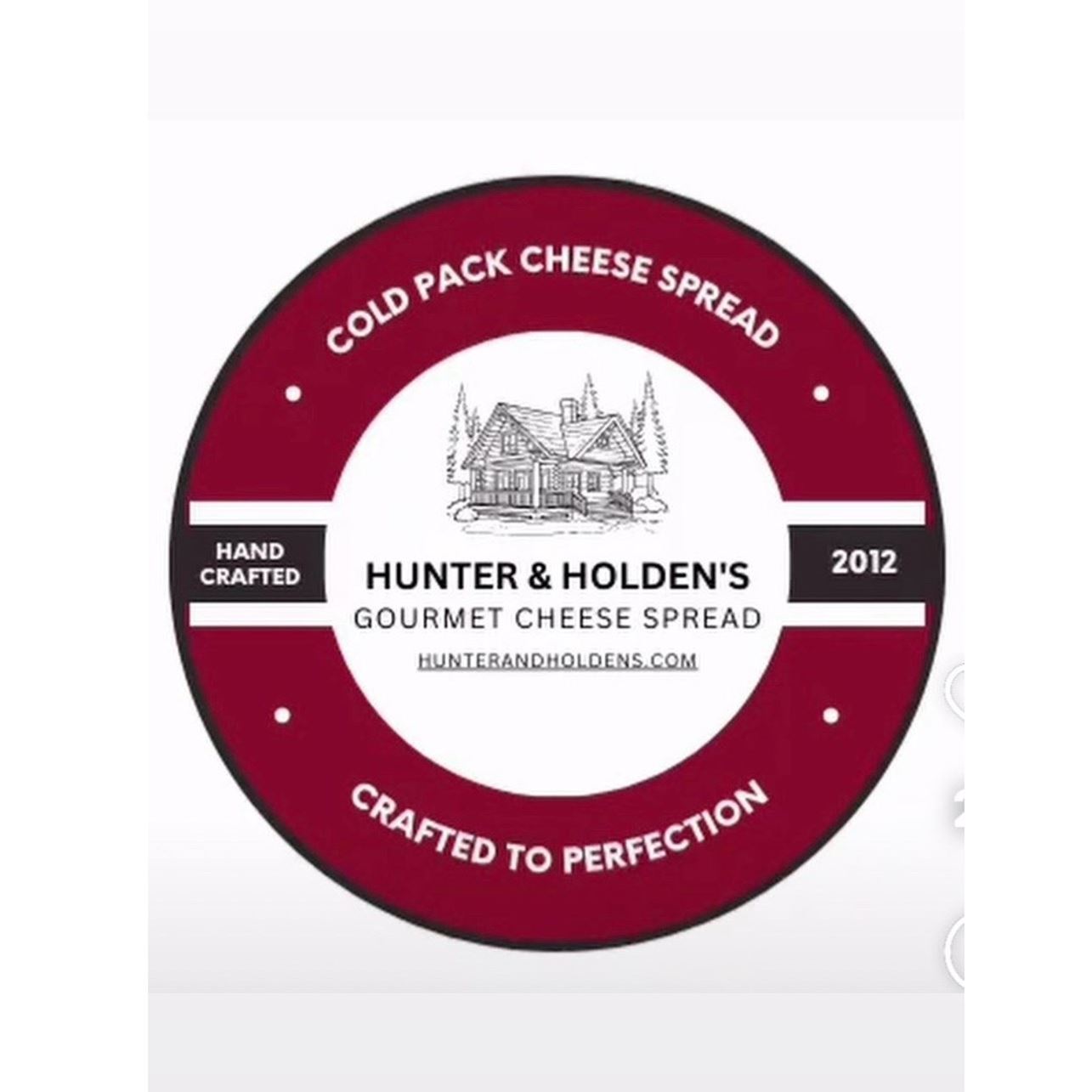 Hunter and Holen inside red circle for logo