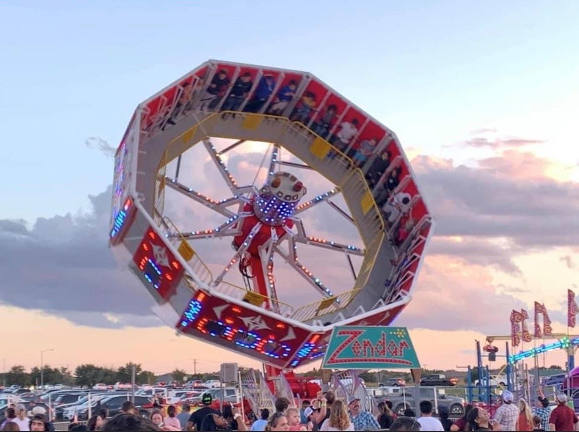 Thrill seekers join us at the carnival at the Williamson County Fair