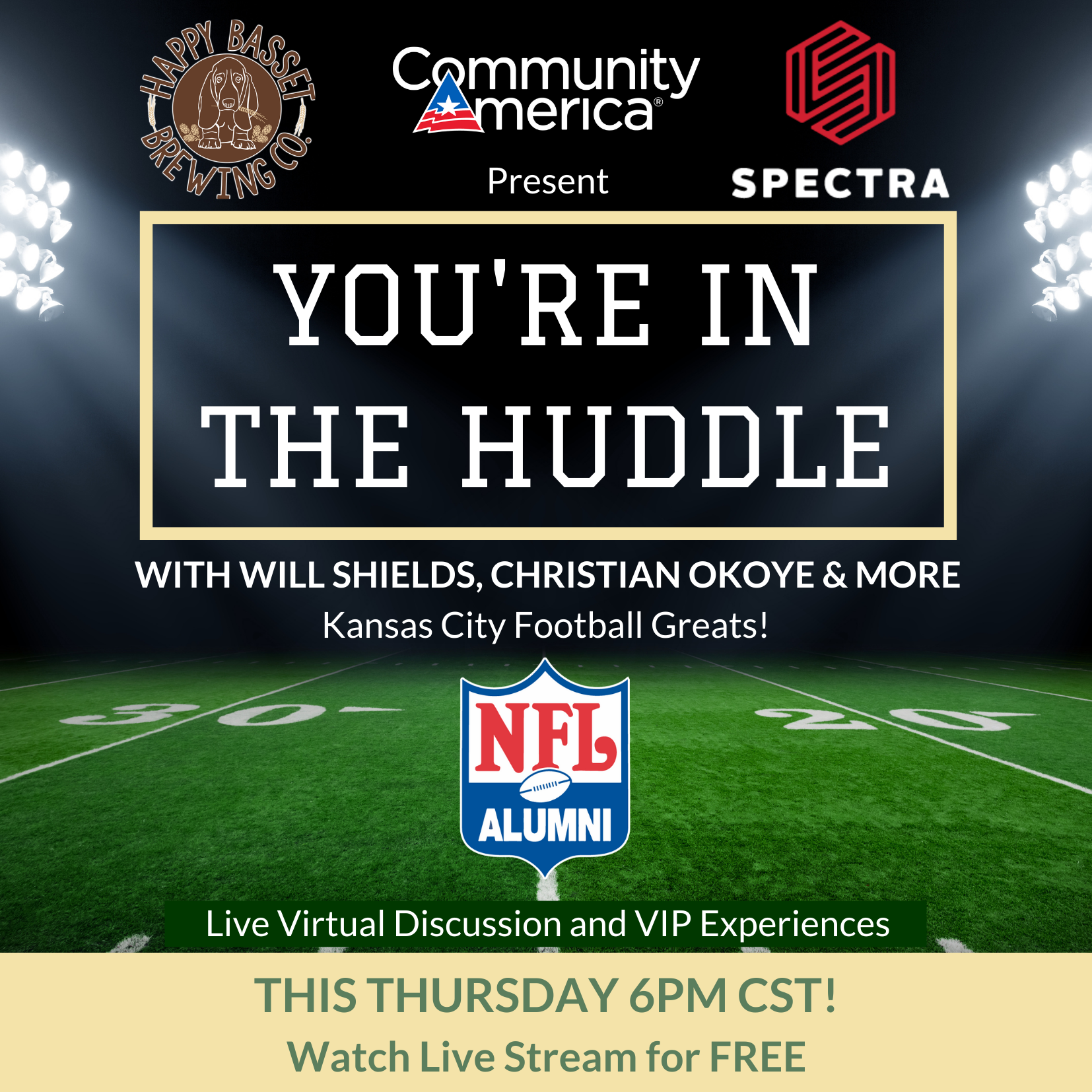 NFL Alumni You re In The Huddle Live Stream