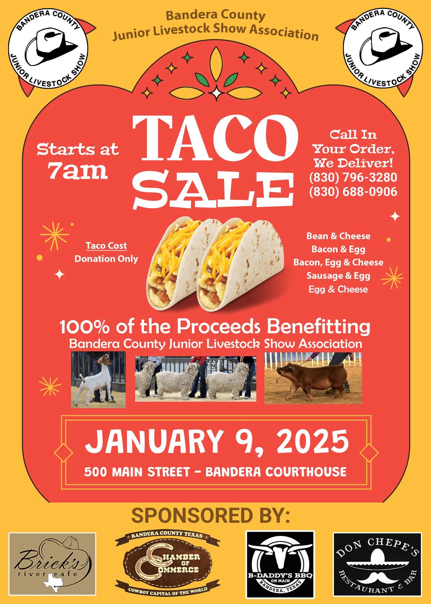 Taco Sale for Bandera County Jr. Livestock Show Association