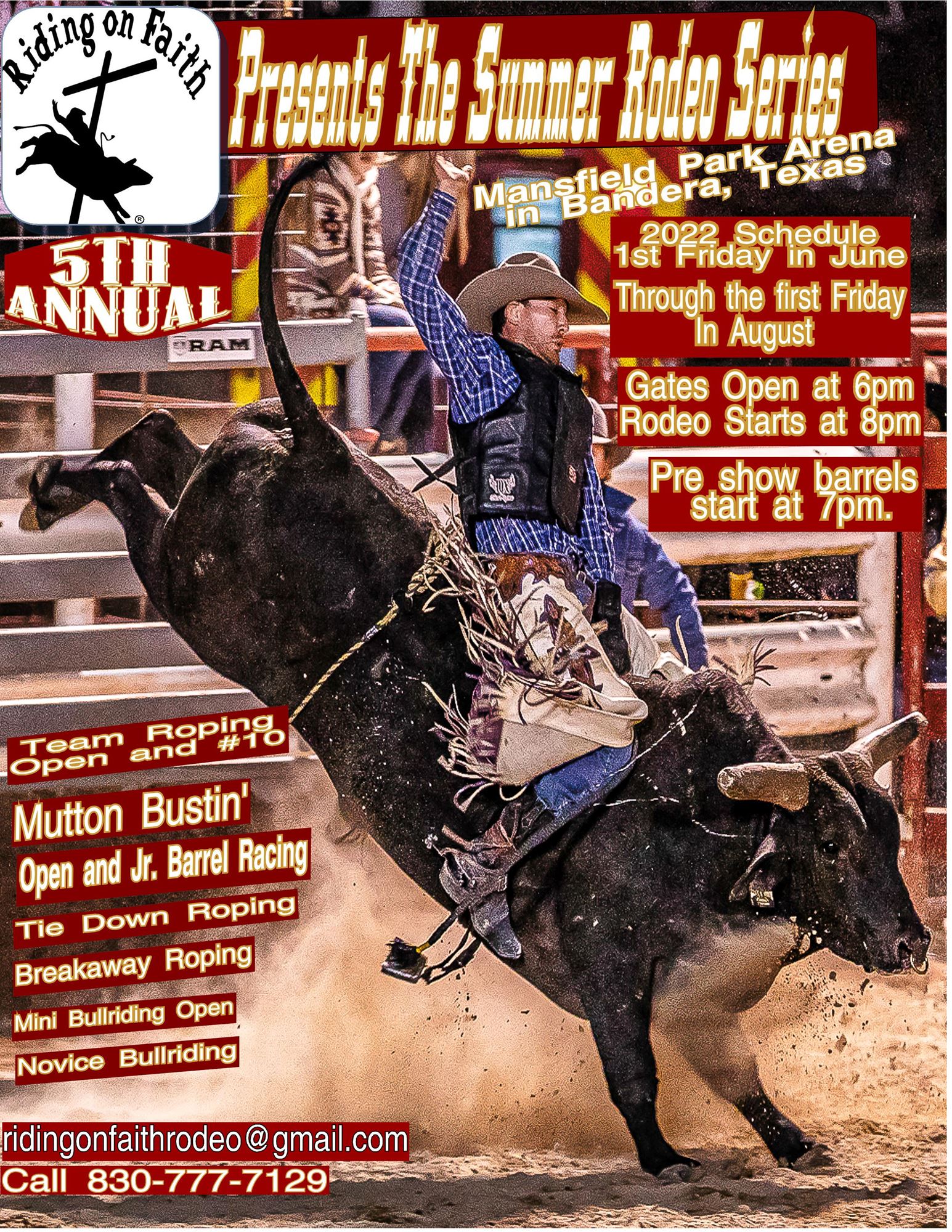 Riding on Faith Rodeo Summer Series