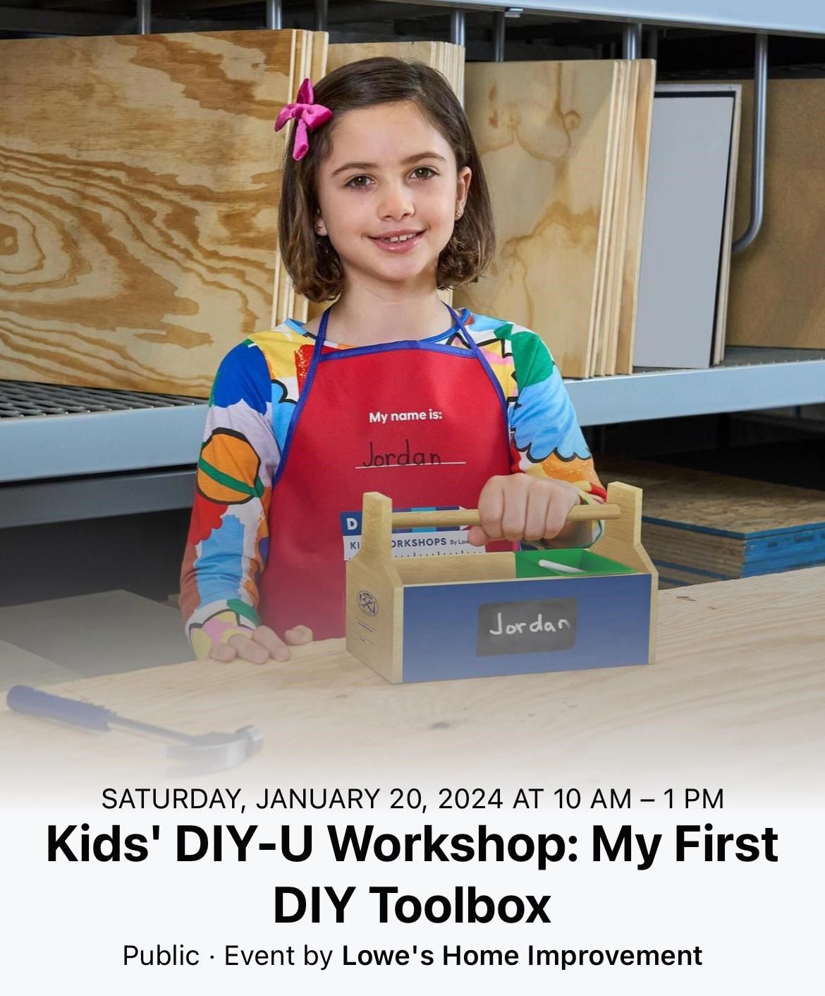 Lowes Kids' DIYU My First DIY Toolbox